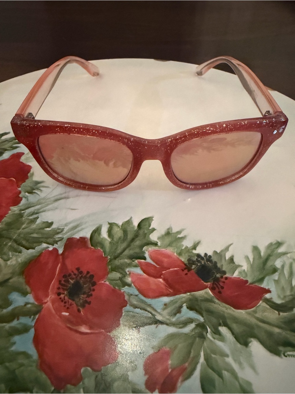 Crewcuts Polarized Glitter Frame Sunglasses